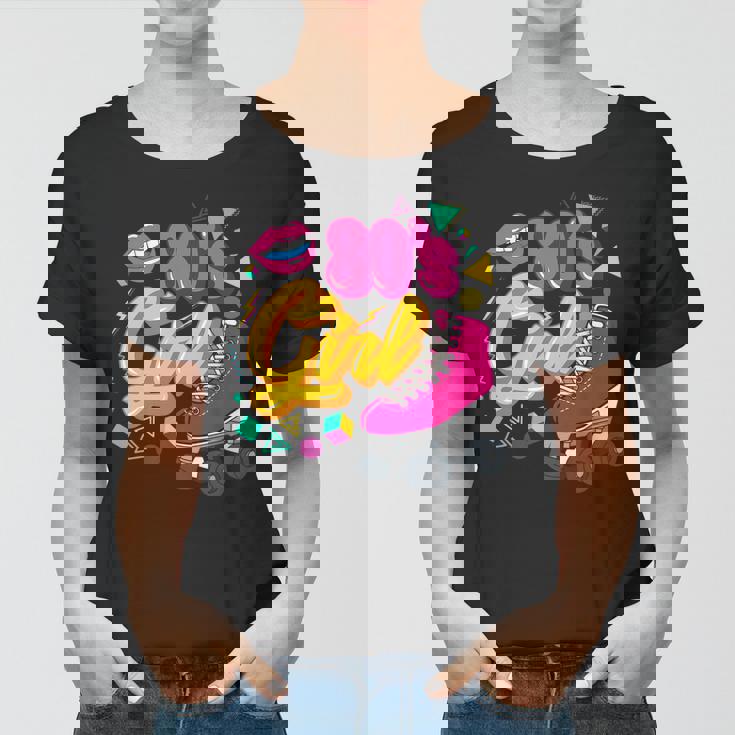 80S Party Theme Party Outfit Costume Vintage Retro 80S Girl Women T-shirt