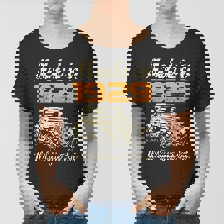 All Original Parts Made In 1929 90Th Birthday Gift Women T-shirt
