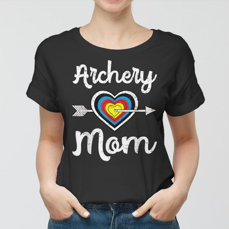 Archery Mom Bowwoman Archer Mothers Day Bowhunter Arrow Women T-shirt