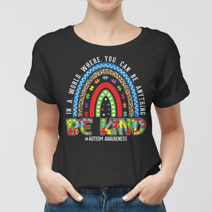 Autism Awareness Be Kind Kindness Inspirational Motivational Women T-shirt