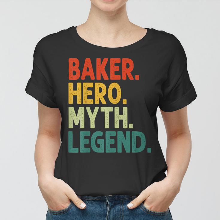 Baker Hero Myth Legend Retro-Vintage-Chefkoch Frauen Tshirt