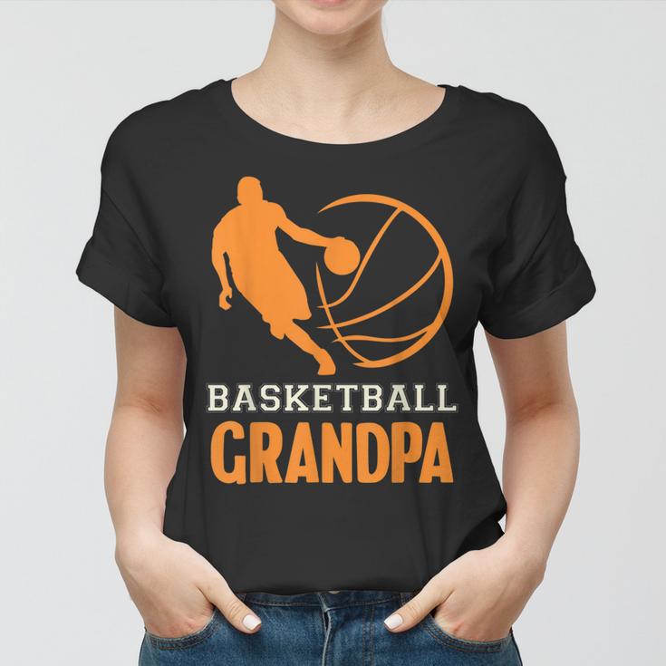 Basketball Opa Schwarzes Frauen Tshirt mit Spielergrafik