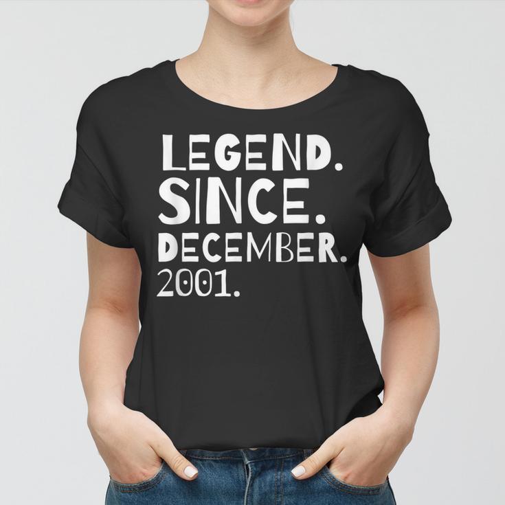 Bday Jungen Mädchen Geburtstagslegende Seit Dezember 2001 Frauen Tshirt