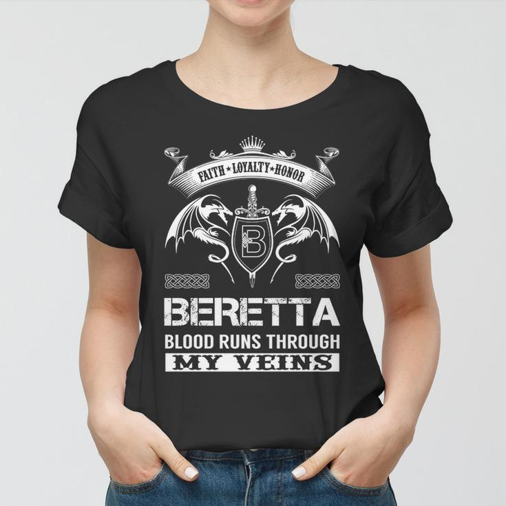 Beretta Blood Runs Through My Veins Women T-shirt