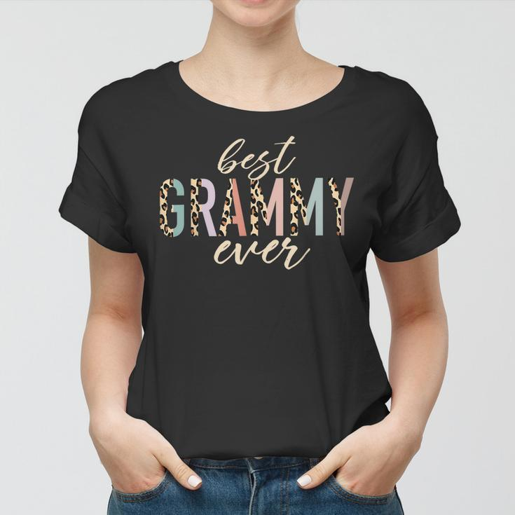 Best Grammy Ever Gifts Leopard Print Mothers Day Women T-shirt