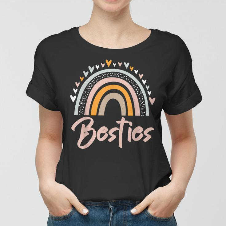 Besties Bff Heart Best Friends Bestie Women T-shirt