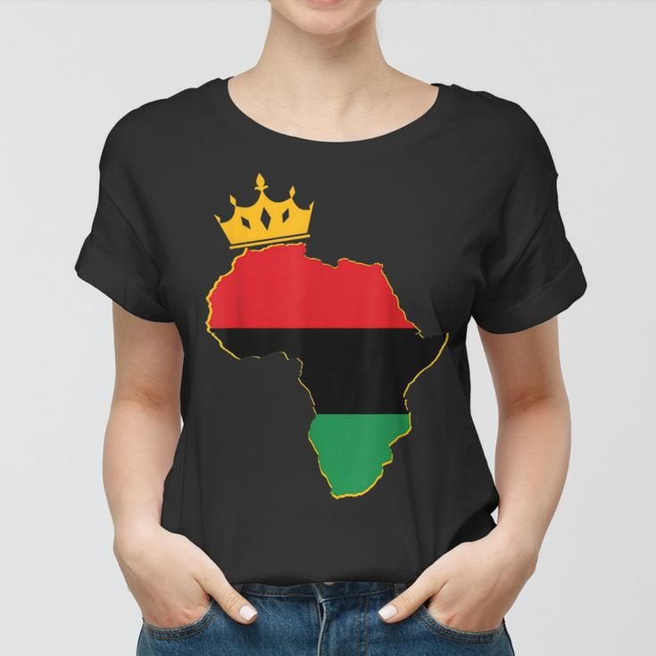 Black King Queen Couple Matching African American Valentine Women T-shirt