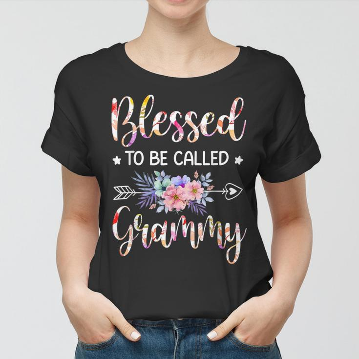 Blessed To Be Called Grammy Floral Mothers Day Women T-shirt