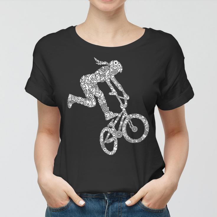 Bmx Mädchen Bike Stunt Kinder Frauen Tshirt