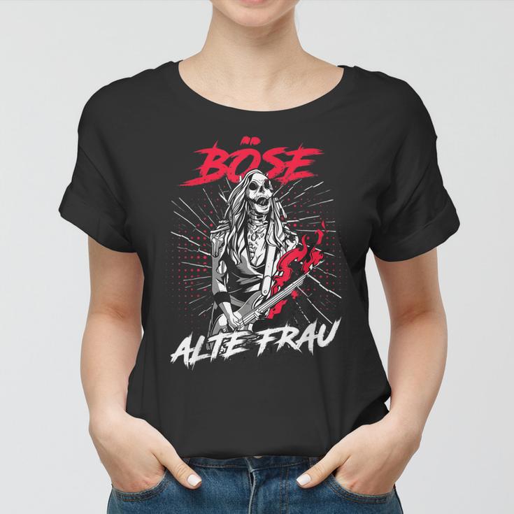 Böse Alte Frau Oma Rockerin Spruch Frauen Tshirt