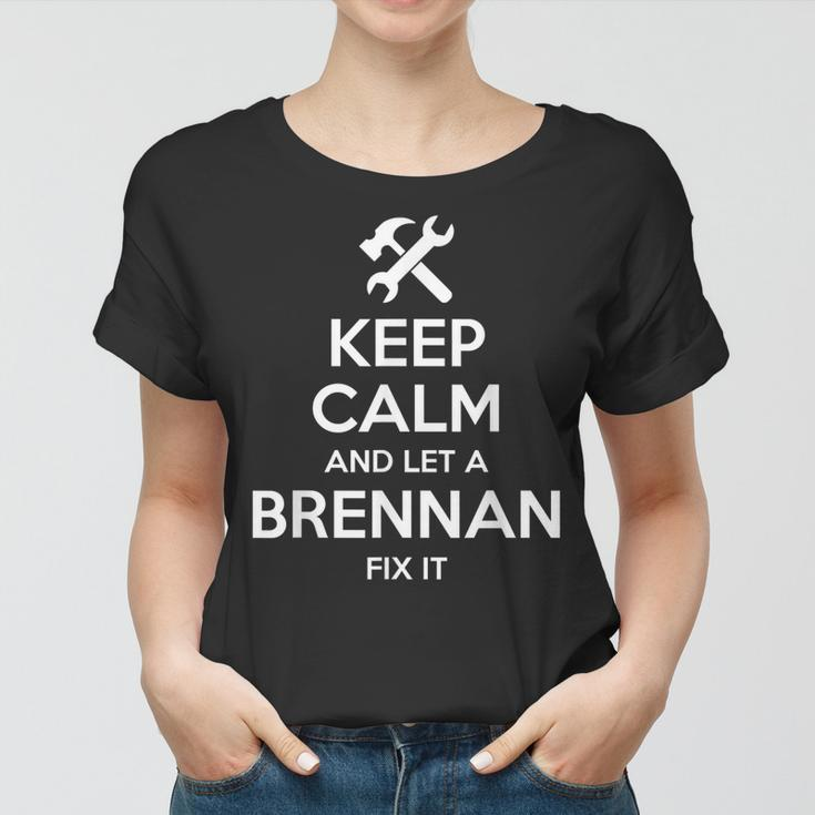 Brennan Funny Surname Birthday Family Tree Reunion Gift Idea Women T-shirt