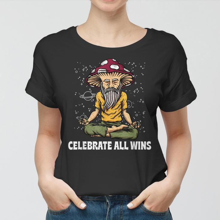 Celebrate All Wins Motivierendes Zitat Happiness Frauen Tshirt