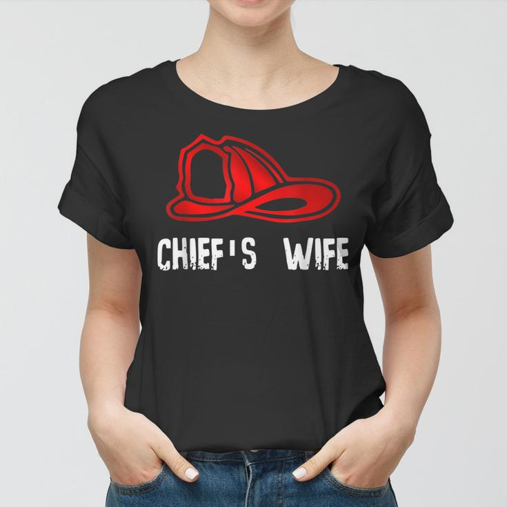Chiefs Wife Firefighter Gift - Spouse Fire Company Women T-shirt