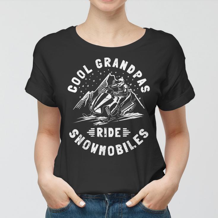 Cool Grandpas Ride Schneemobil Opa Schneemobil Frauen Tshirt