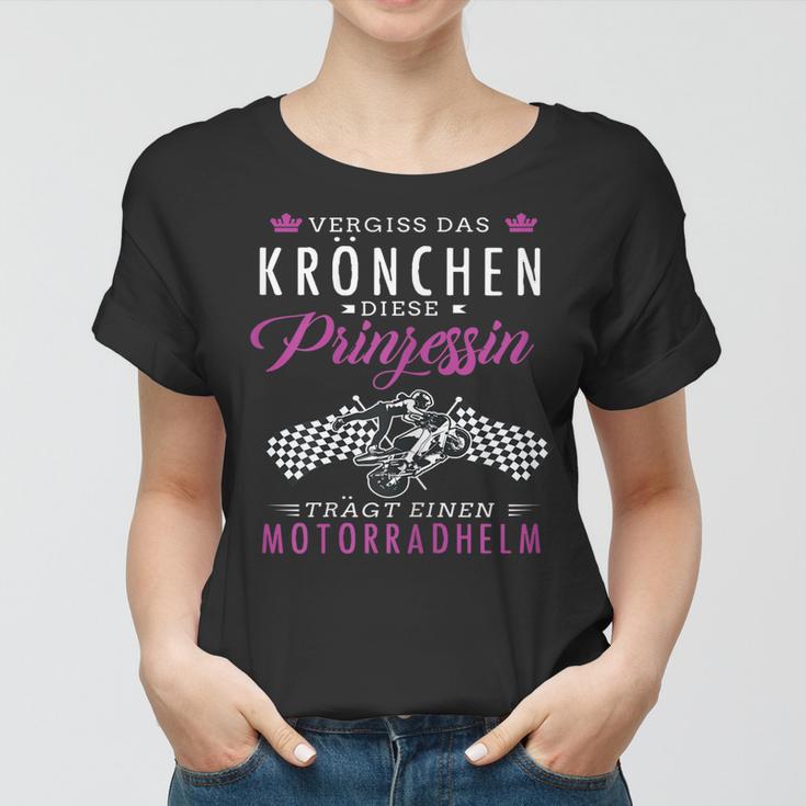 Coole Motorradfahrerin Frauen Tshirt, Heiße Bikerin Spruch für Damen