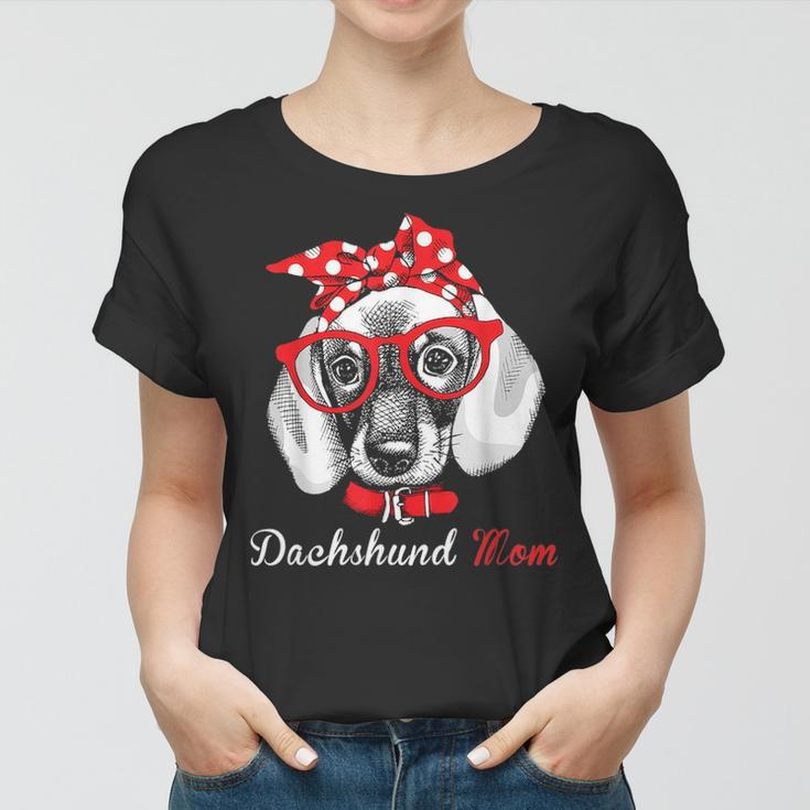 Dachshund Mom For Doxie Wiener Lovers Mothers Day Gift Women T-shirt