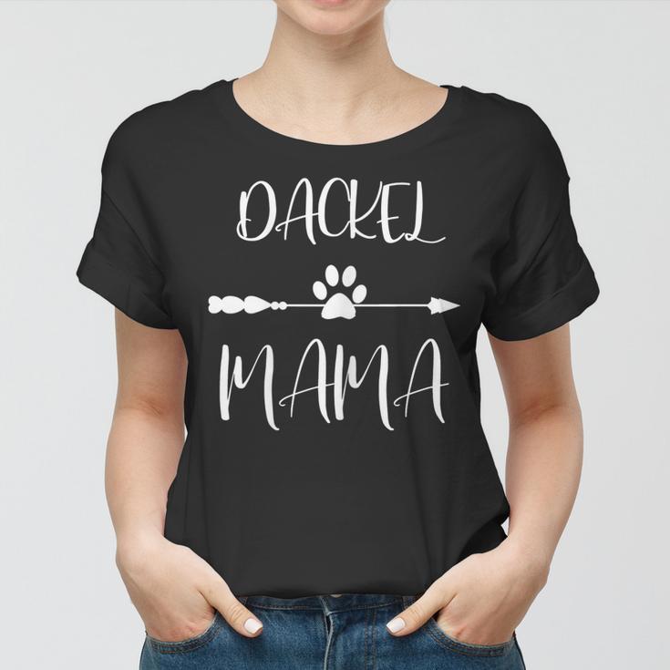 Dackel Dackel Mama Pfote Hunde Geschenk Frauen Tshirt