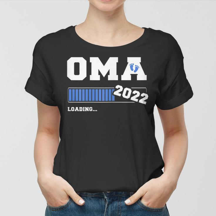 Damen Oma 2022 Werdende Oma Zukünftige Oma 2022 Frauen Tshirt