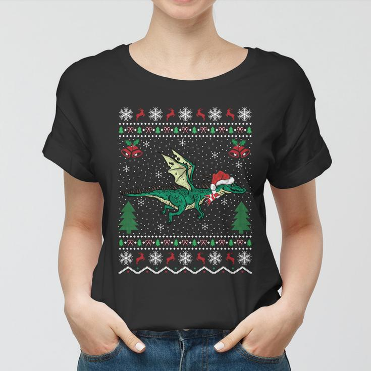 Dragon Lover Xmas Gift Ugly Dragon Christmas Great Gift Women T-shirt
