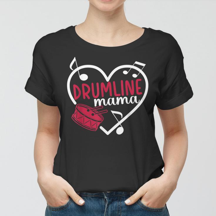 Drumline Mama Heart Drumline Mom Drumline Mother Women T-shirt