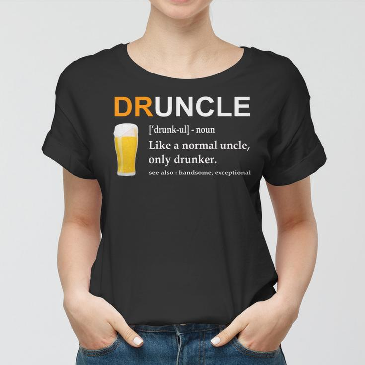 Druncle Beer Funny FunDrunk Uncle Gifts Tops Gift For Mens Women T-shirt