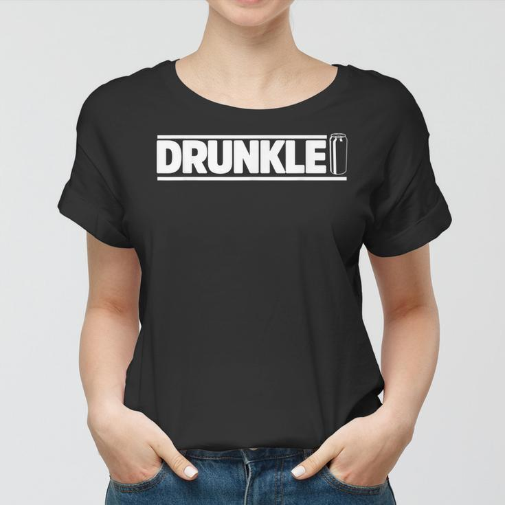 Drunkle Funny Beer Drinking Drunk Uncle Women T-shirt