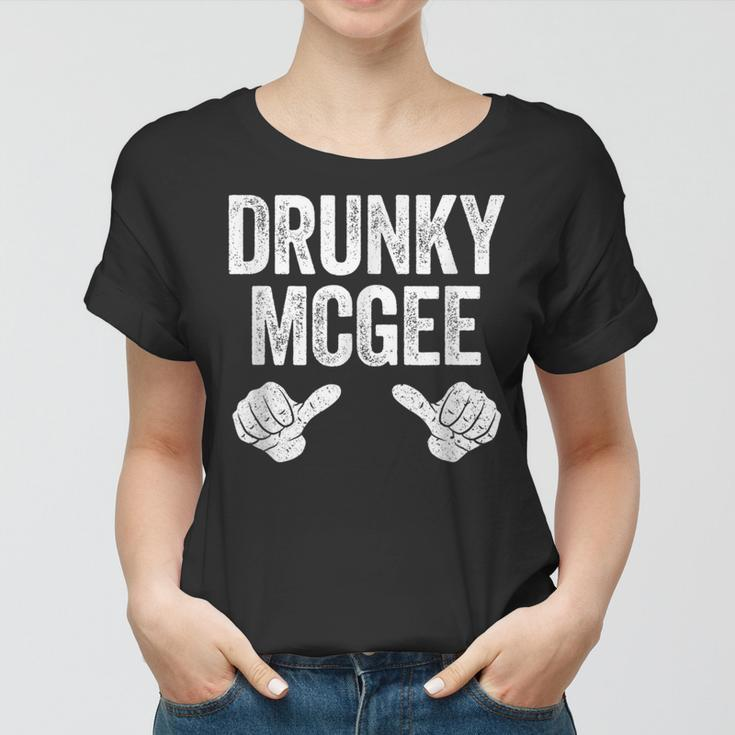 Drunky Mcgee St Patricks Day Couple Women T-shirt
