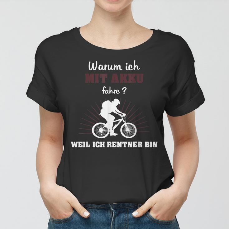 E Bike Rentner Pedelec Fahrrad Elektro Rad Ebike Frauen Tshirt