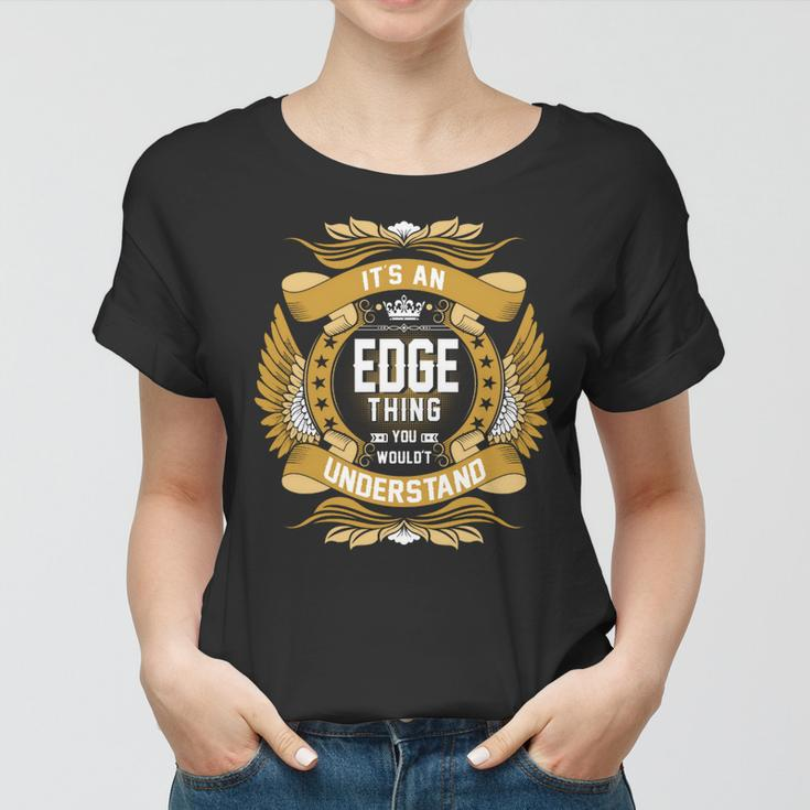 Edge Name Edge Family Name Crest Women T-shirt