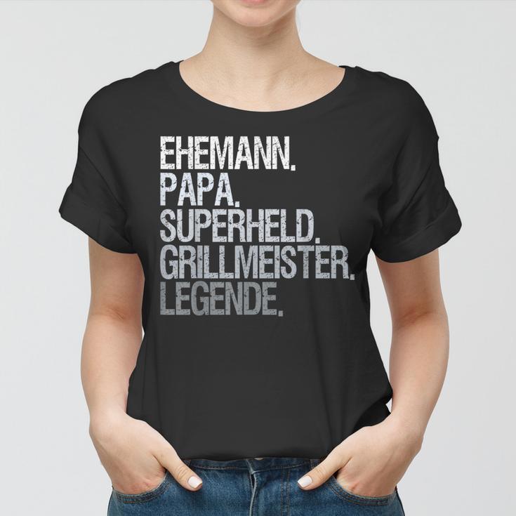 Ehemann Papa Grillmeister Frauen Tshirt