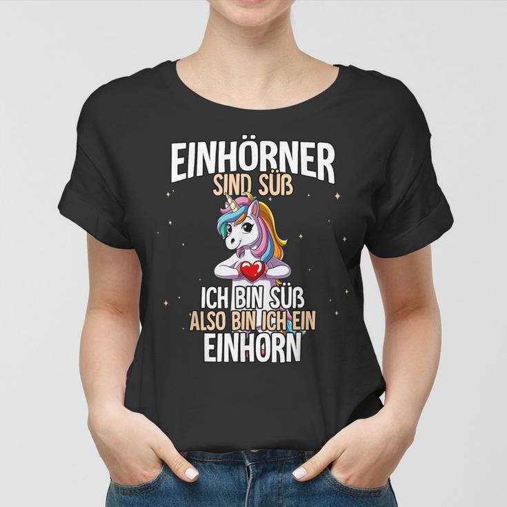 Einhörner Sind Süß Einhorn Frauen Tshirt