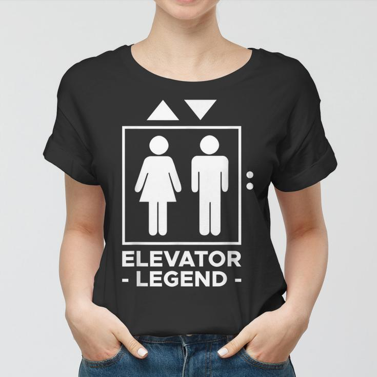 Elevator Legend Aufzug Techniker V2 Frauen Tshirt