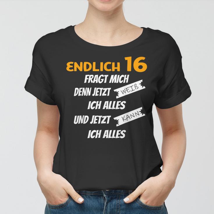 Endlich 16 Lustiges Geburtstags Frauen Tshirt