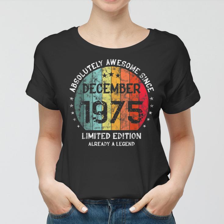 Fantastisch Seit Dezember 1975 Männer Frauen Geburtstag Frauen Tshirt