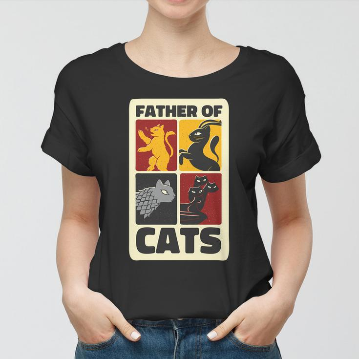 Father Of Cats Funny Women T-shirt