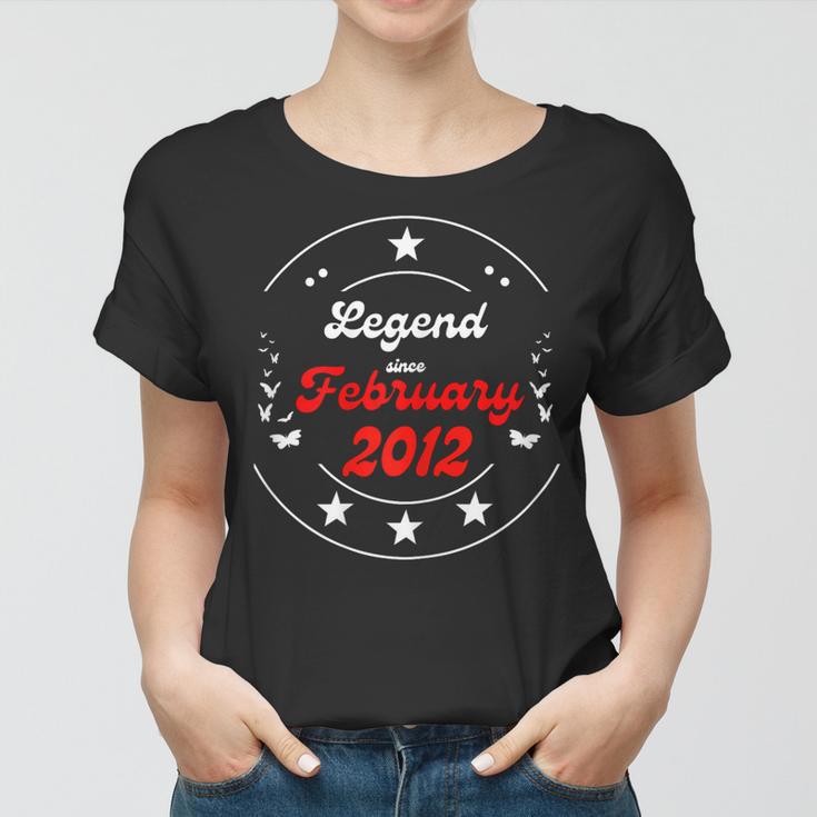 Februar 2012 Geburtstagslegende Mann Junge Seit Februar 2012 Frauen Tshirt