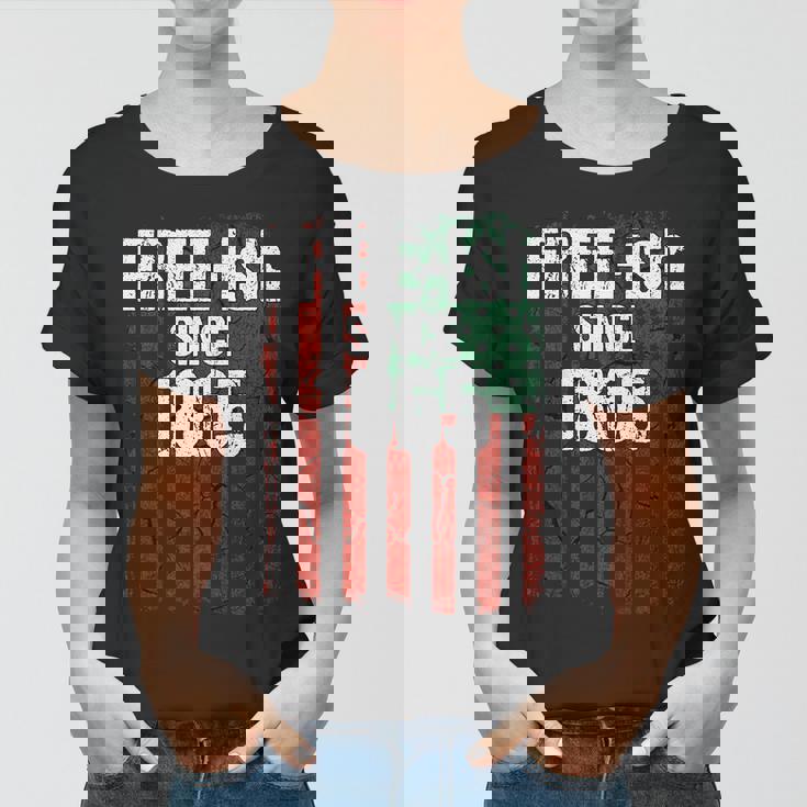 Free-Ish Since 1865 Juneteenth Day Flag Black Pride Tshirt Women T-shirt