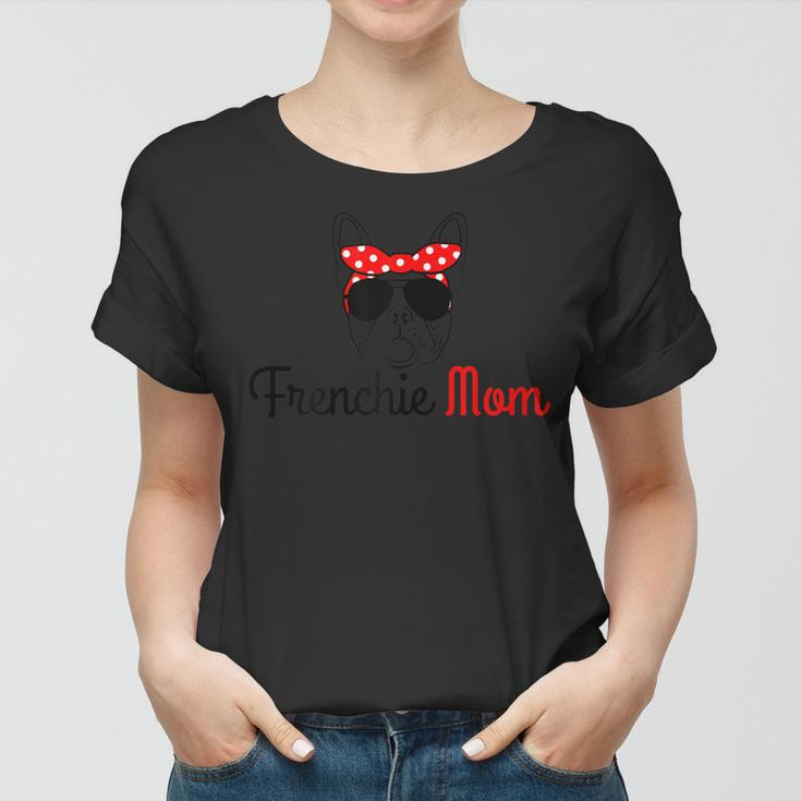 Frenchie Mom Vintage Funny Cute Dog French Bulldog Mama Women T-shirt