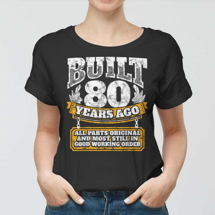 Funny 80Th Birthday B-Day Gift Saying Age 80 Year Joke Women T-shirt