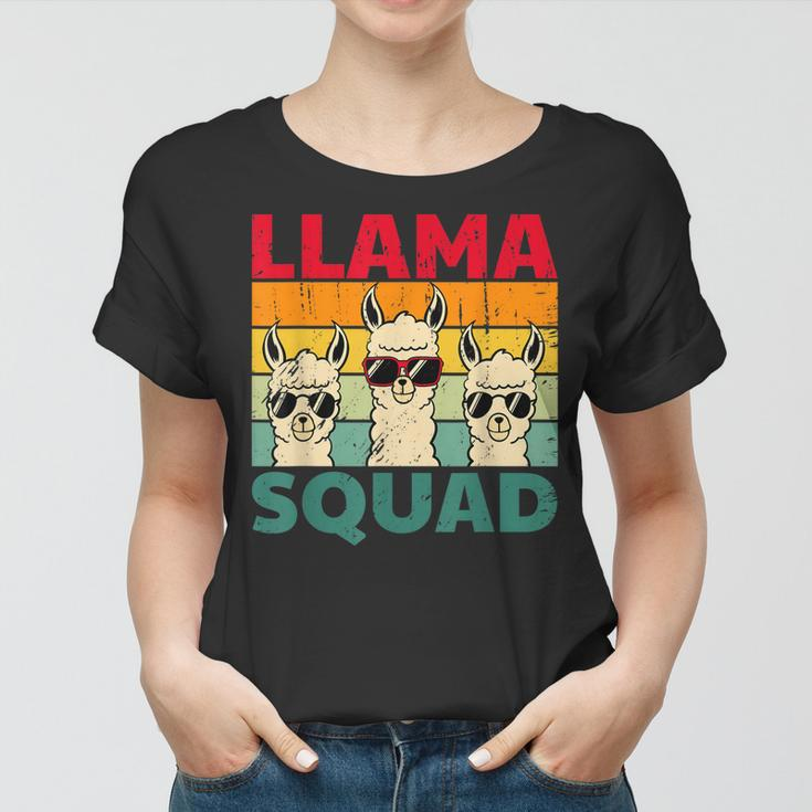 Funny Llama Design For Men Women Llama Alpaca Farm Animal Women T-shirt