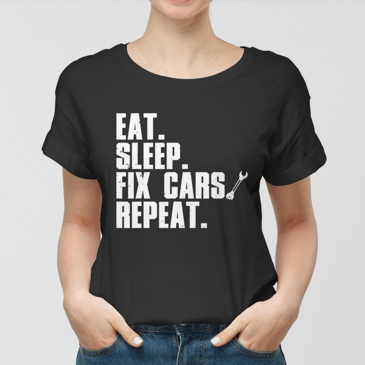 Funny Mechanic For Dad Auto Garage Automobile Car Lover Women T-shirt