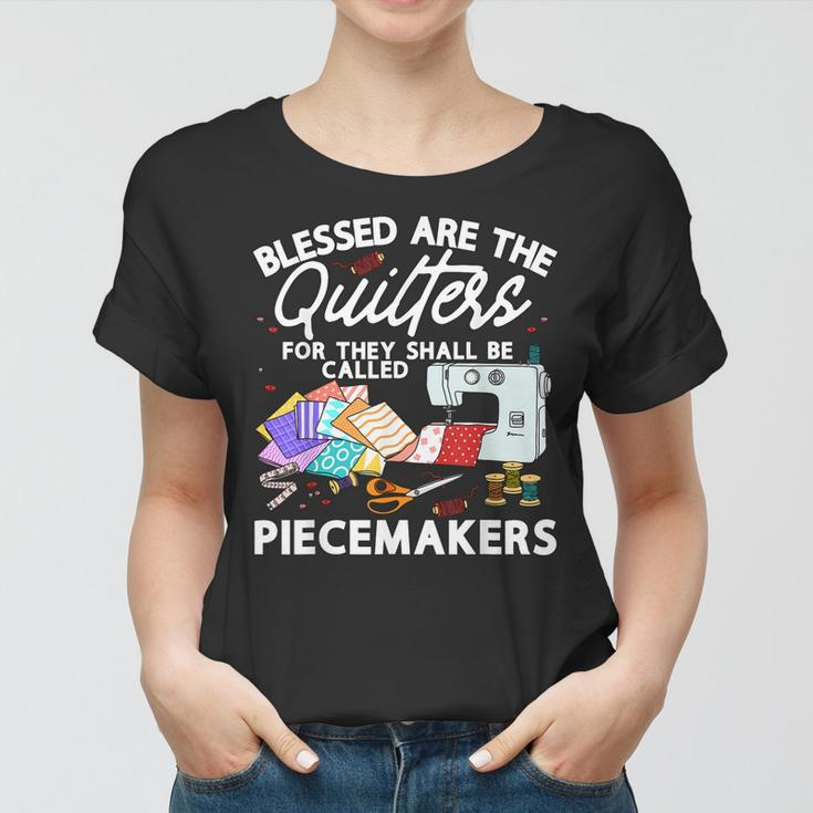 Funny Quilting Knitting Lover Sewing Women T-shirt