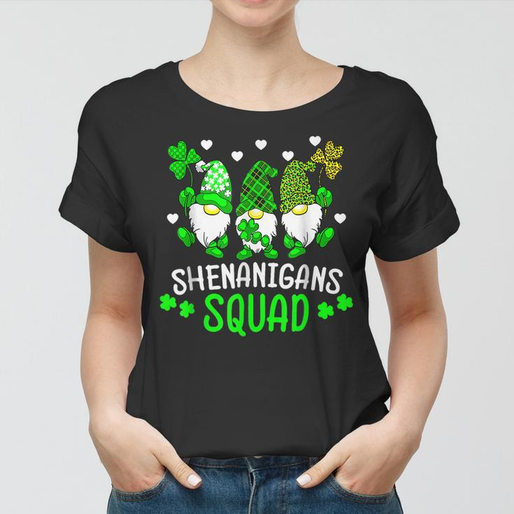Funny Time For Shenanigans Squad St Patricks Day Gnomes Women T-shirt