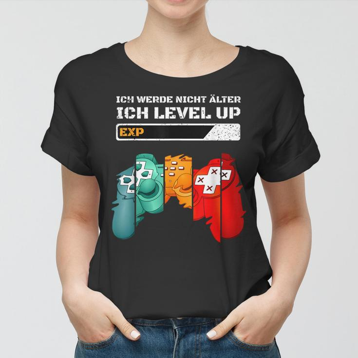 Gaming Zocken Konsole Ps5 Level Up Geburtstag Gamer Spruch V2 Frauen Tshirt