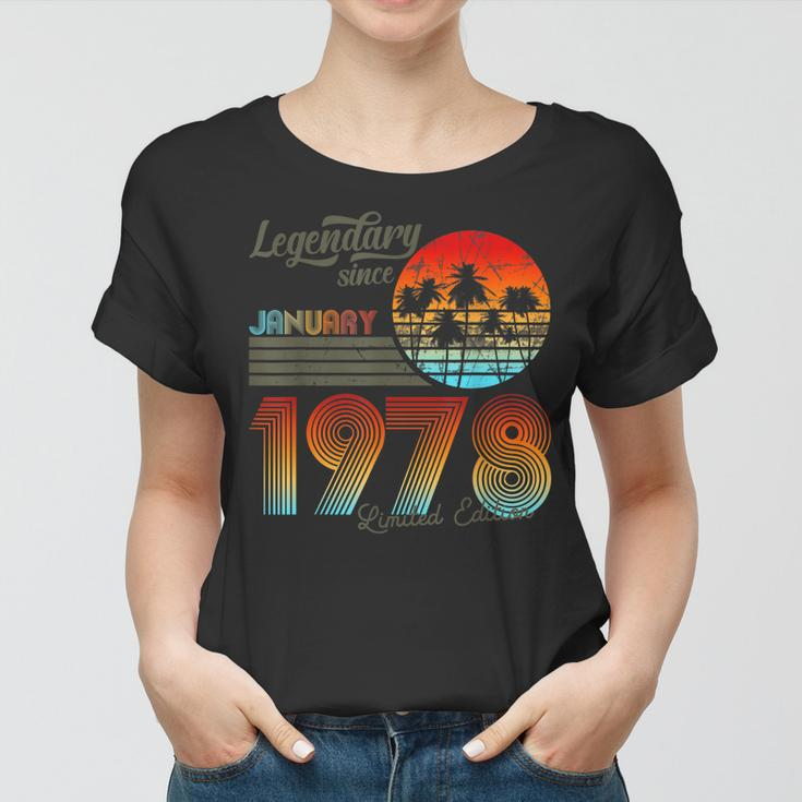 Geburtstags-Legendär Seit Januar 1978 Frauen Tshirt