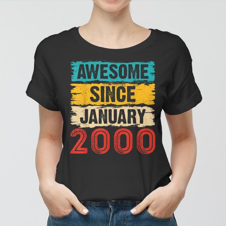 Geschenke Zum 23 Geburtstag Zum 23 Januar 2000 Frauen Tshirt