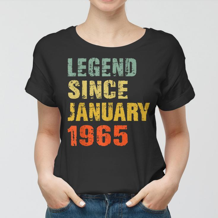 Geschenke Zum 57 Geburtstag Legende Seit Januar 1965 Frauen Tshirt