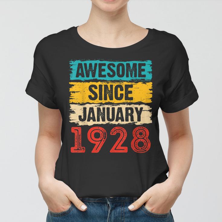 Geschenke Zum 95 Geburtstag 95 Januar 1928 Frauen Tshirt