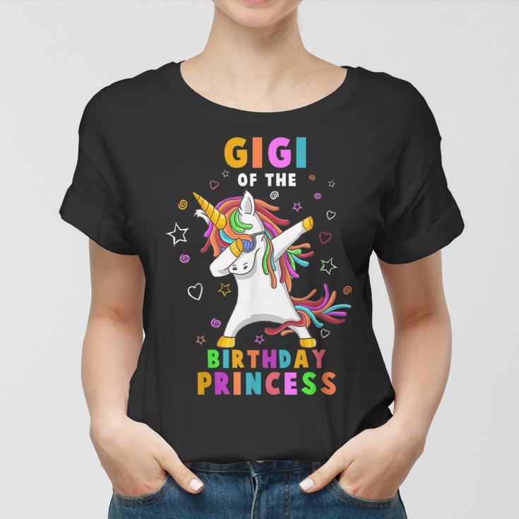 Gigi Of The Birthday Princess Lustiges Einhorn Dab-Geschenk Frauen Tshirt