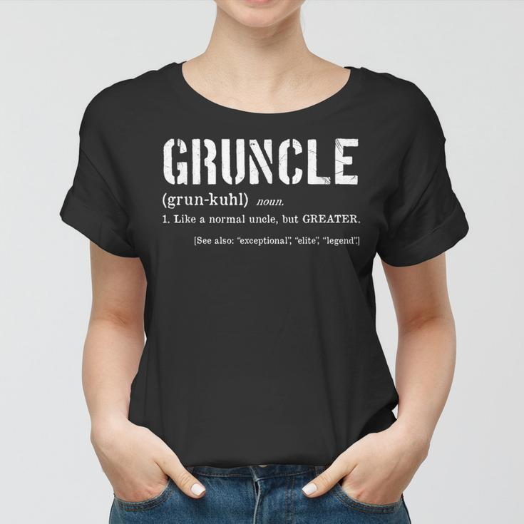 Gruncle Definition Best Uncle Ever Gift For Great Uncle Gift For Mens Women T-shirt